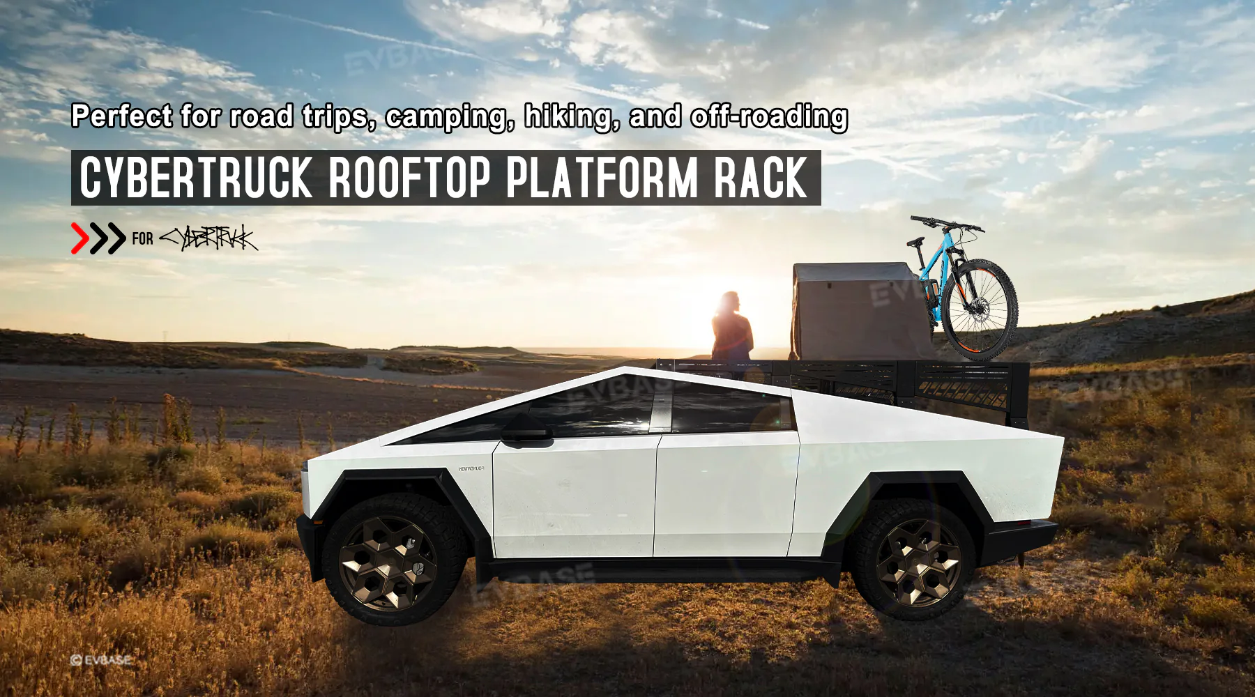 EVBASE Unveils Game-Changing Rooftop Platform for Tesla Cybertruck Owners Seeking Adventure