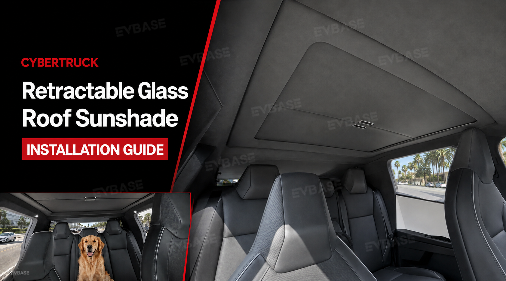 Retractable Roof Sunshade Installation Guide for Tesla Cybertruck