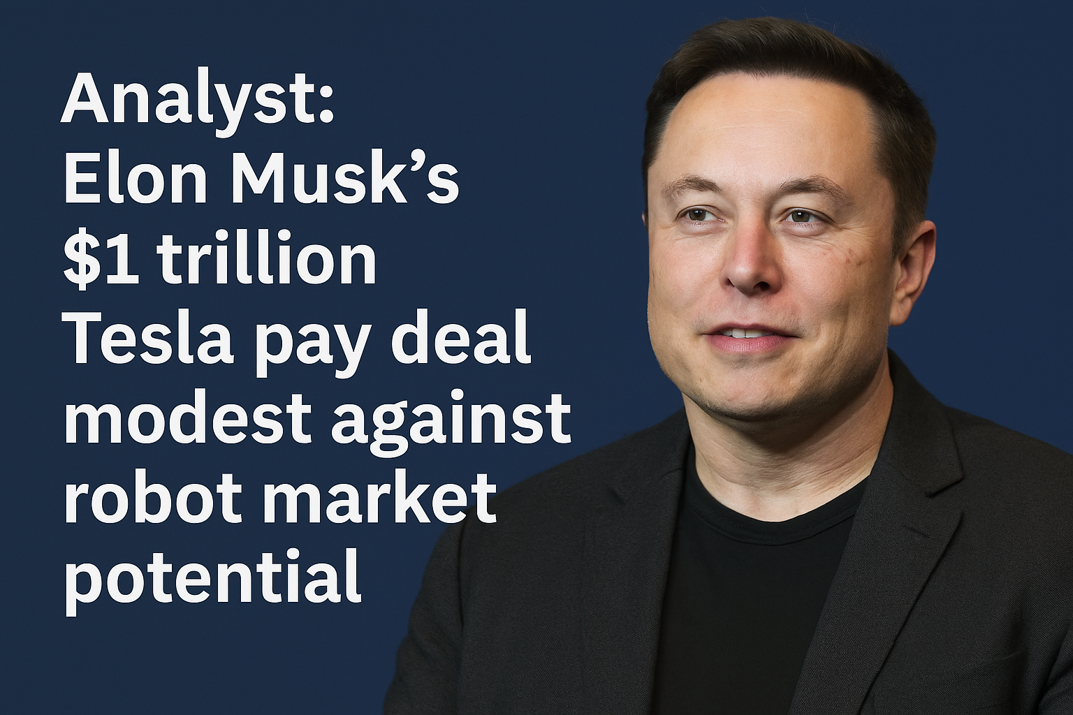 Analyst: Elon Musk’s $1 Trillion Tesla Pay Deal Looks Modest Compared with Robot Market Potential