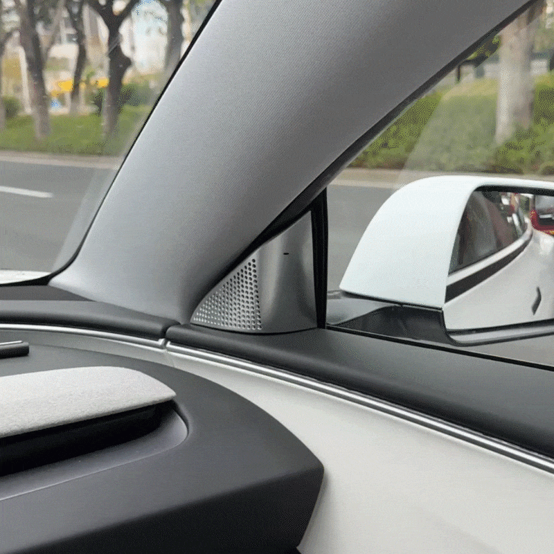 Model 3 Highland Blind Spot Monitor A-Pillar BSD Warning Light Cover-ABS