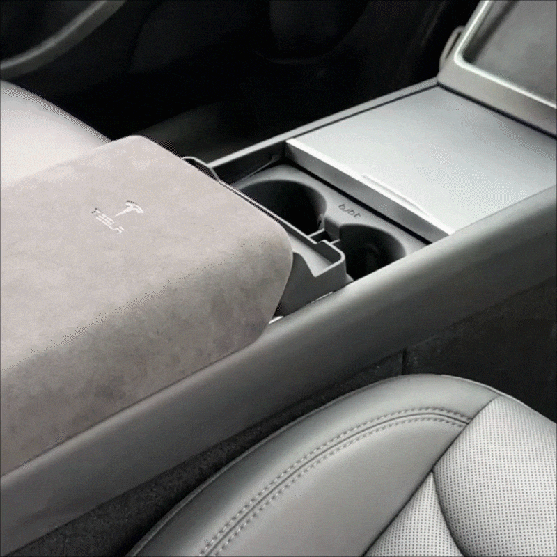 Model Y Juniper/ YL/ 3 Highland Silicone Center Console Cup Holder Insert Armrest Storage Organizer