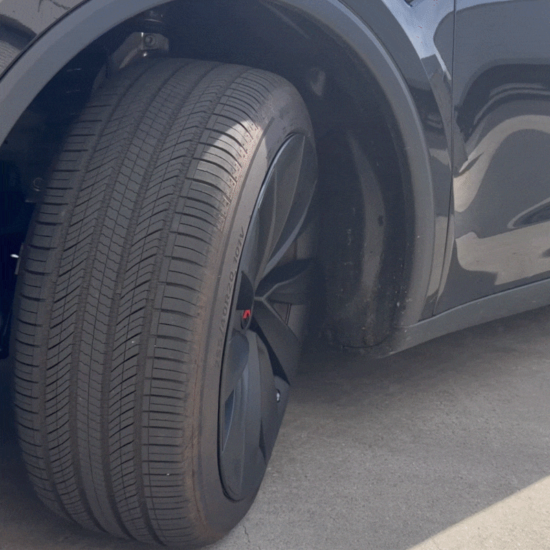 Wheel Covers for Tesla Model Y Juniper 20 Inch Helix 2.0 Wheels Matte Black Wheel Hubcaps