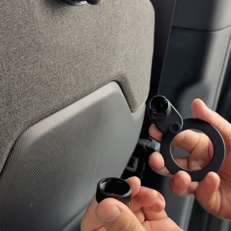 Back Seat Phone & Tablet Mount Anchor for Rivian R1T/ R1S/ R2 Magnetic Ball Mount Holder