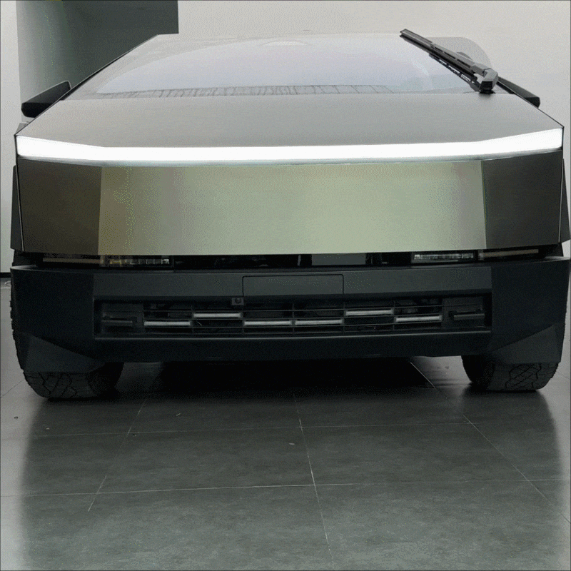 Cybertruck Front Grille LED Light Bar Tactical Lower Grille Auxiliary Lighting Upgrade