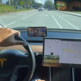 Model Y Juniper Ambient USB Hub & Rear Vent Expansion with Fast-Charge Cables & Strongest Magnet Phone Mount