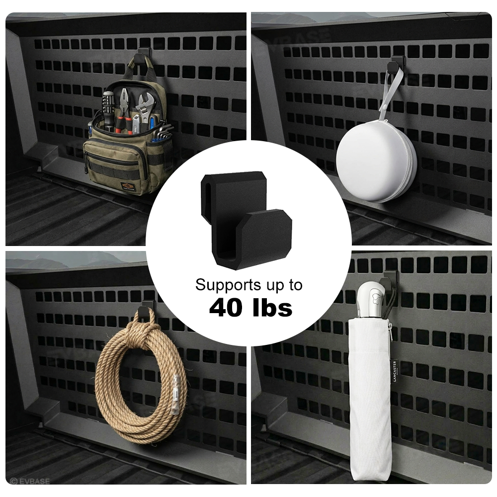 Cybertruck Molle Panel Hooks Vault Cargo Divider Grocery Bag Hanger Hooks