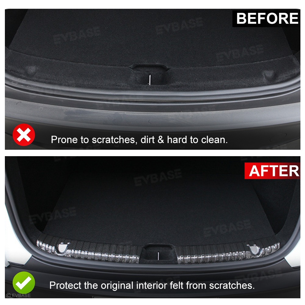 Model Y Juniper Rear Trunk Sill Protector Rear Bumper Guard Stainless Steel Trunk Sill Plate Cover