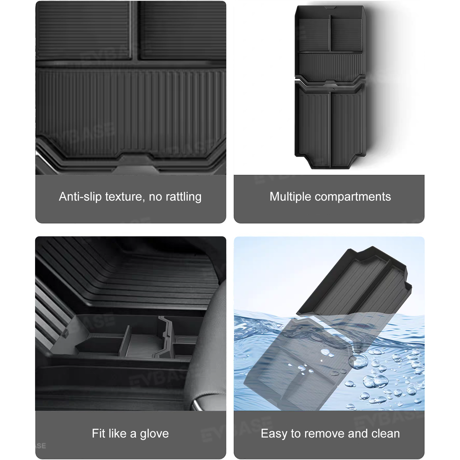 Cybertruck Lower Center Console Organizer Floor Console Storage Tray