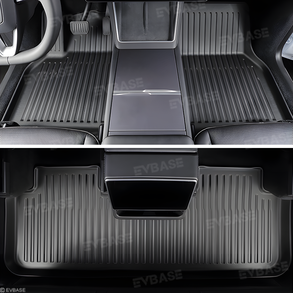 Model Y Juniper Floor Mat TPE Anti-Slip Trunk Mat Cargo Liner Back Seat Cover All Weather Protection