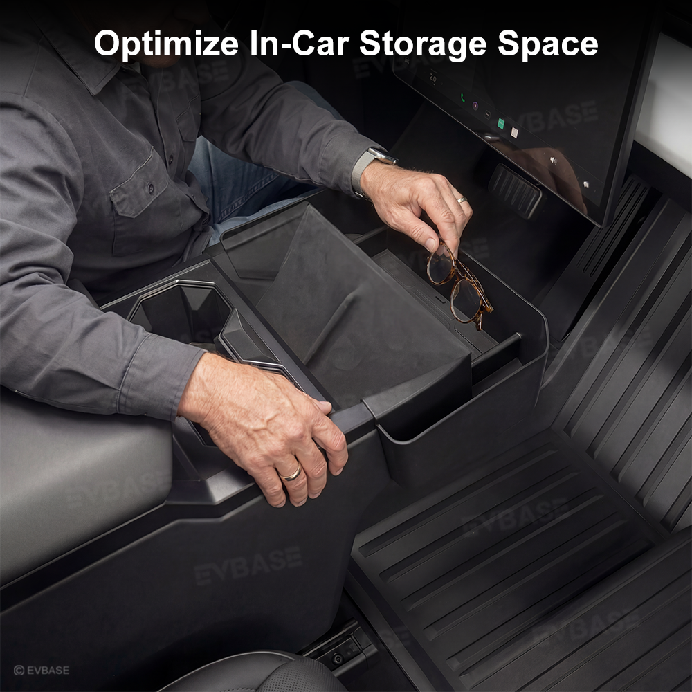 Cybertruck Cup Holder Front Organizer Tray Center Console Storage Box