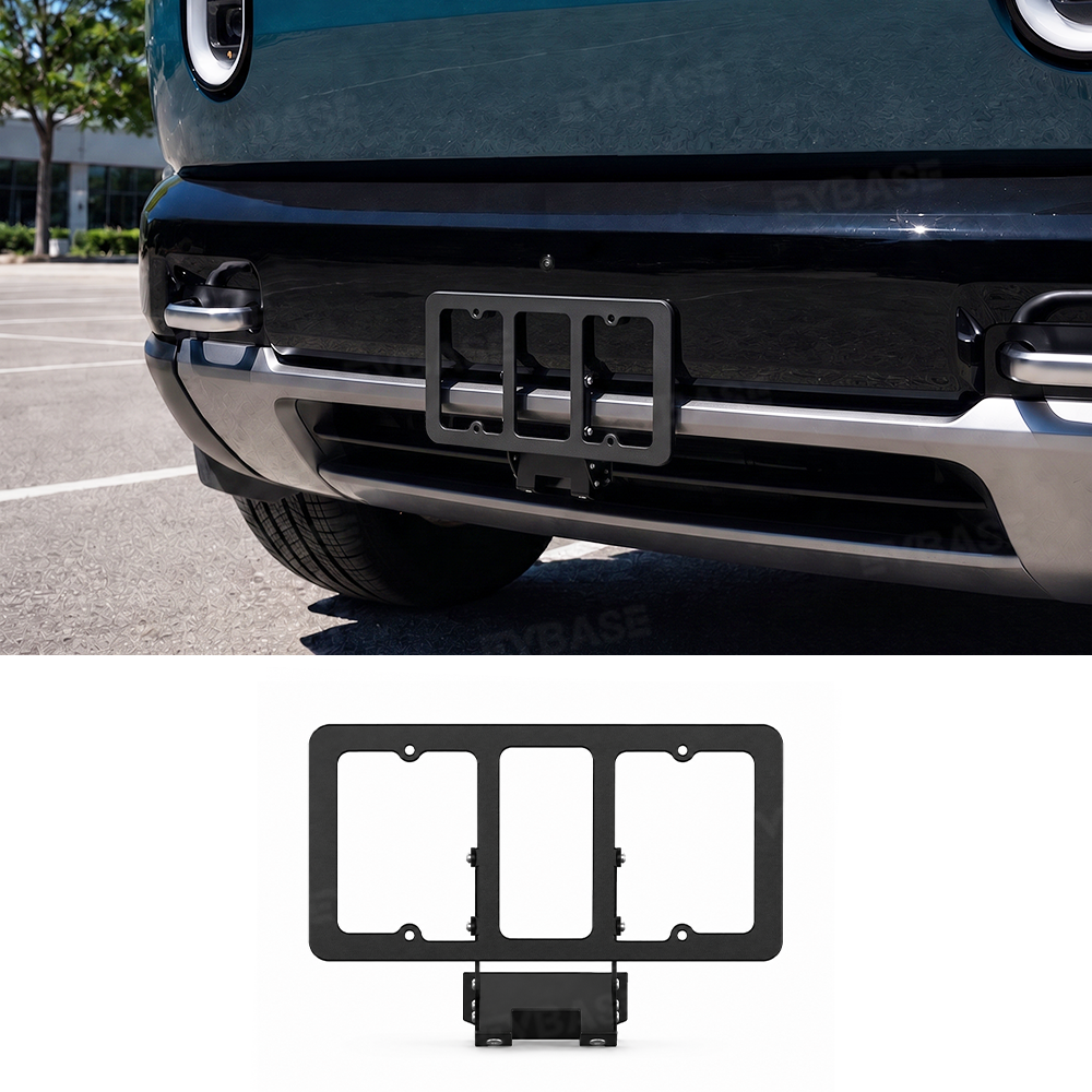 Front License Plate Frame for Rivian R2 License Plate Mount No-Drill Aluminum Holder