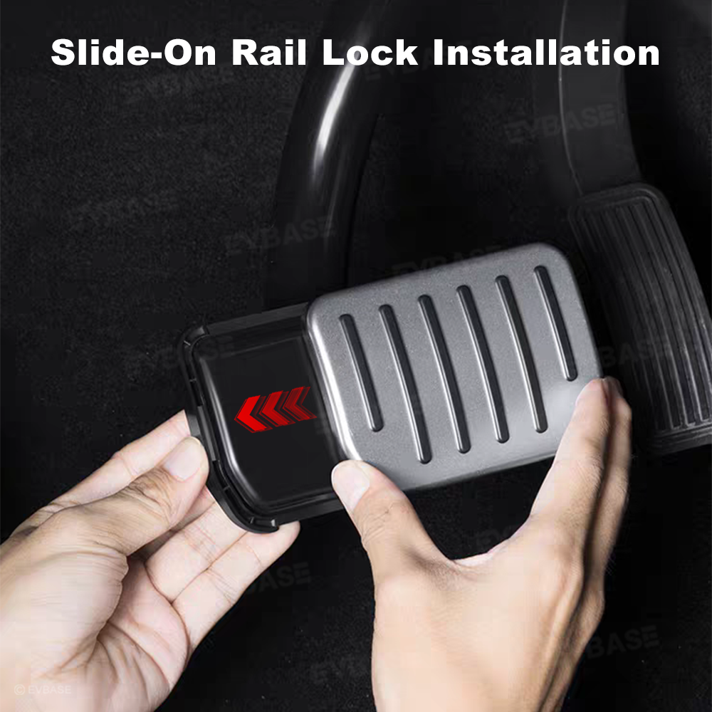 Model Y Juniper/ 3 Highland Aluminum Performance Foot Pedal Covers Non-Slip Slide-On Rail Lock Brake & Accelerator Pedal Pads Protector Set