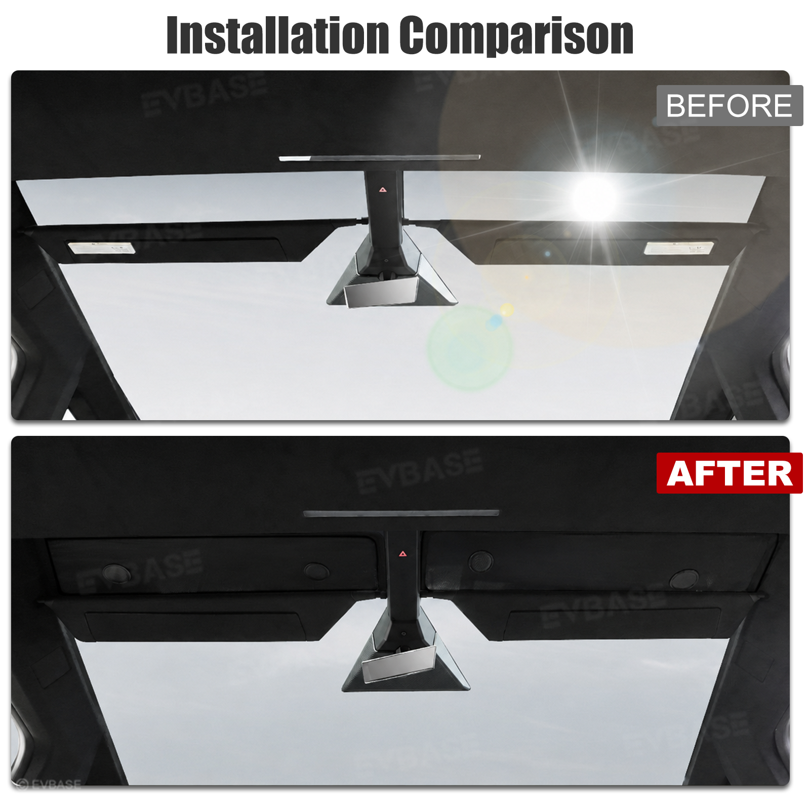 Cybertruck Upper Front Windshield Sun Shade Anti-Glare Mesh Visor