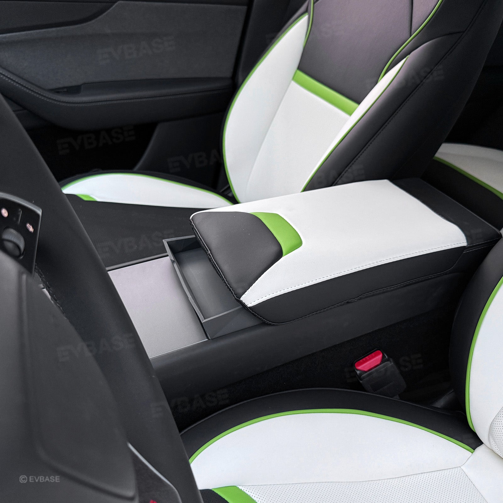 Model Y Juniper Center Console Organizer Tray Silicone Armrest Sunglasses & Card Storage Box for Tesla