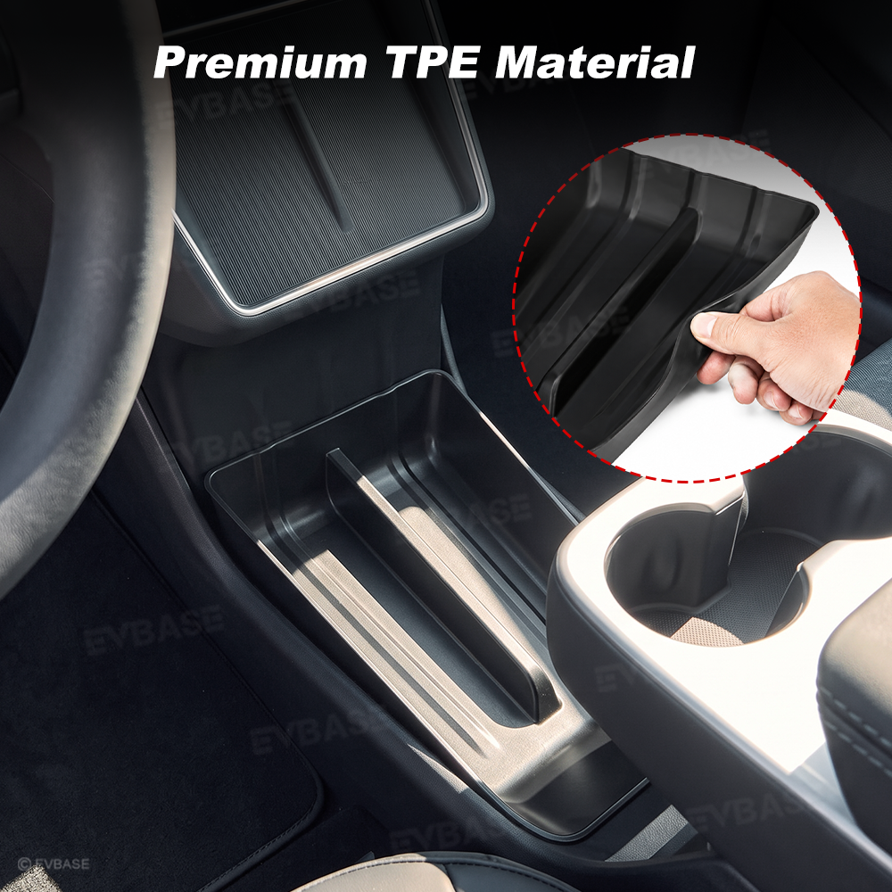 Model Y Juniper Standard Center Console TPE Organizer Under Console Silicone Storage Tray