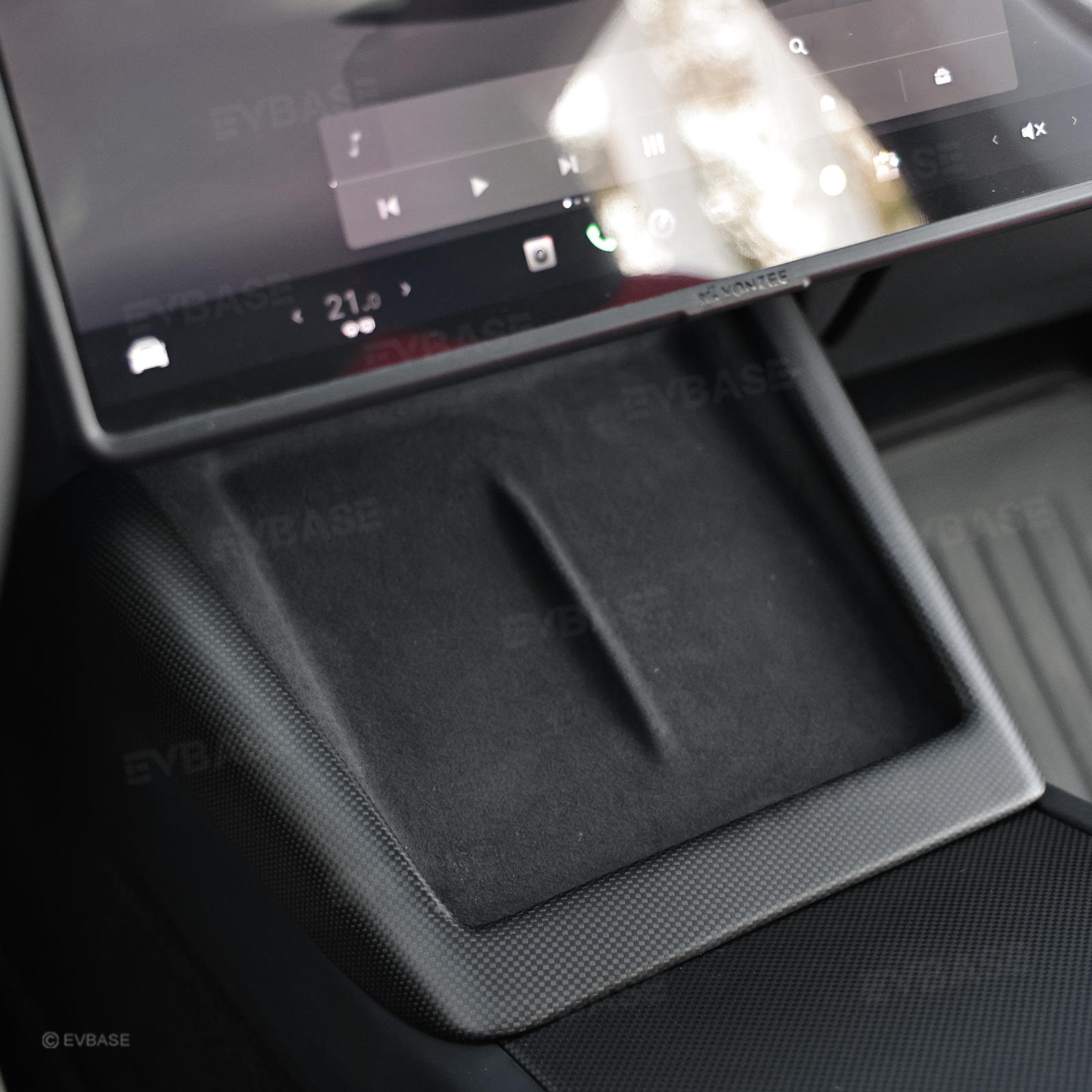 Model Y Juniper Real Carbon Fiber Interior Upgrade Full Kit Protective Overlay "Plain Weave" (Performance Look)