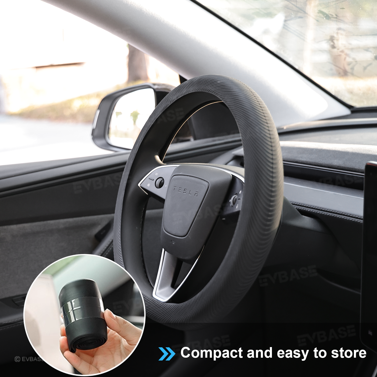 Model Y Juniper /3 Highland Silicone Steering Wheel Cover Anti-Slip Steering Wheel Protector Overlay