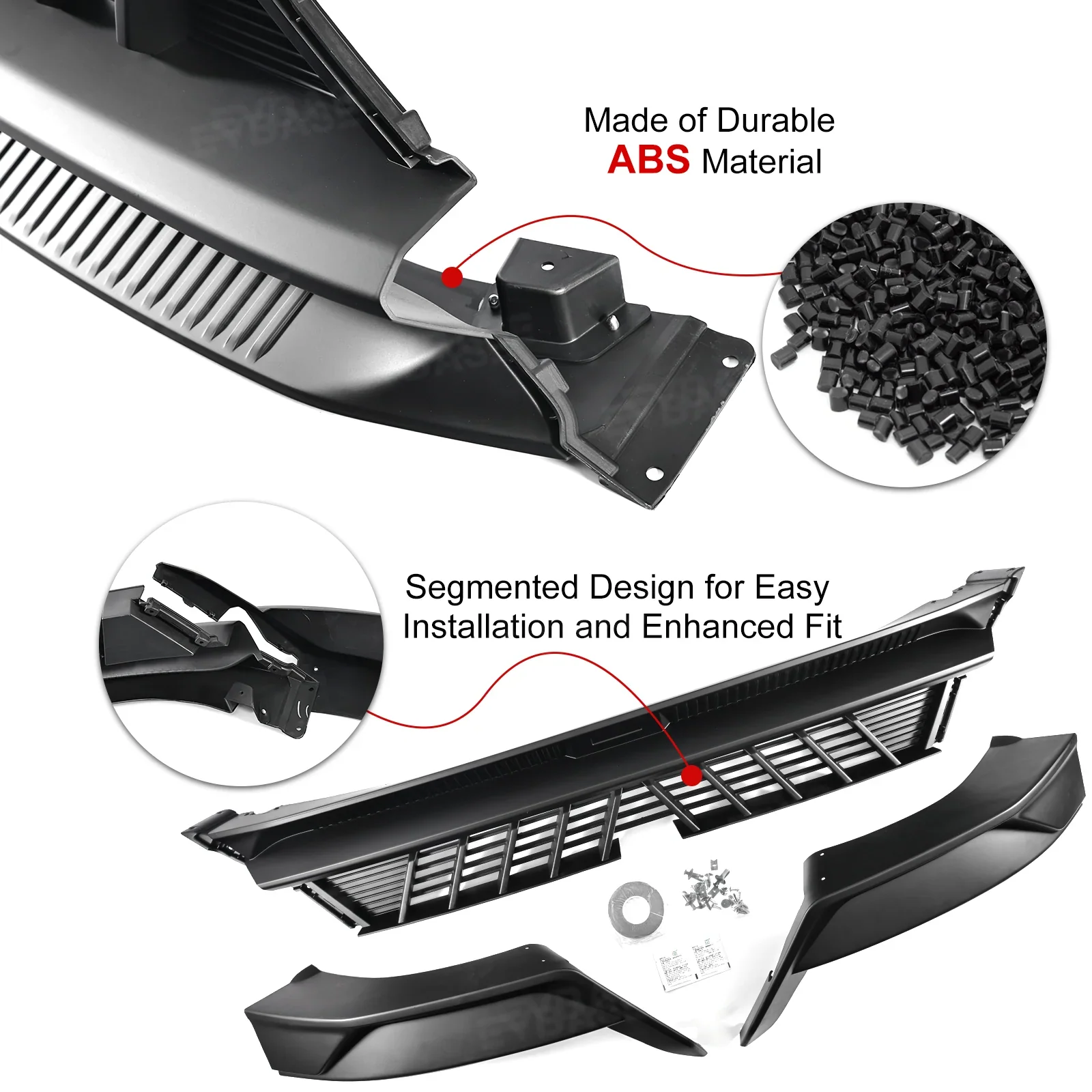Model Y Juniper Front Bumper Lip Spoiler Fascia Splitter Sporty Style for Tesla Body Kit