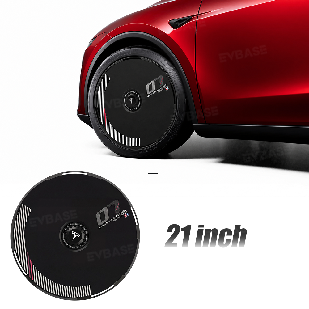 Model Y Juniper Aero Wheel Covers Custom UV-Printed Graphic Hubcaps for Tesla 18/19/20/21 Inch Wheels