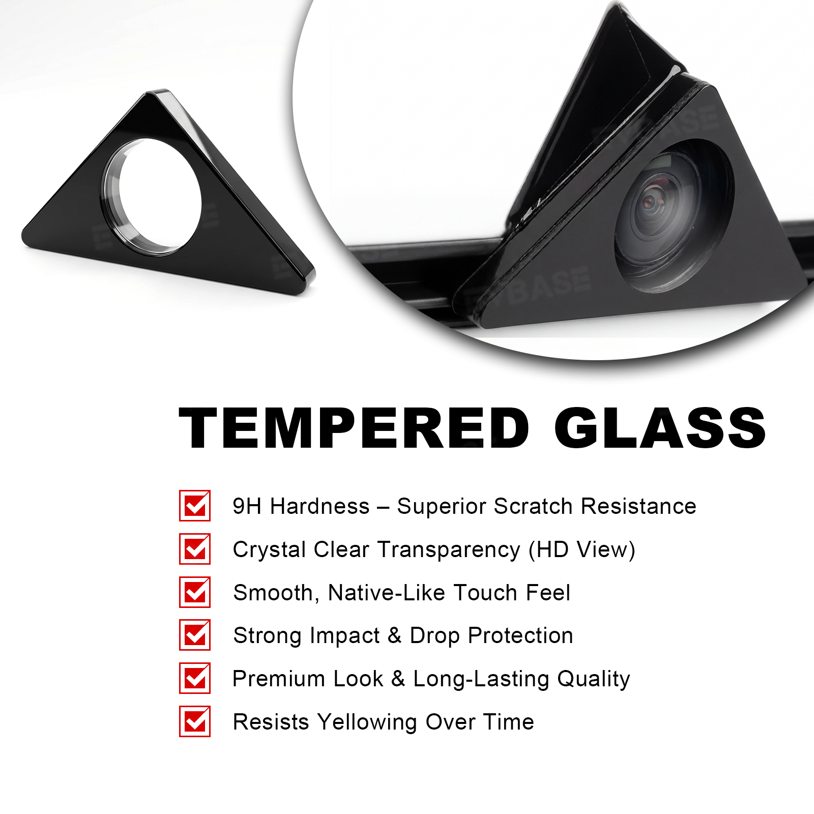 Cybertruck Front & Rear Camera Lens Cover Superhydrophobic Protective Guard Clear View Protection