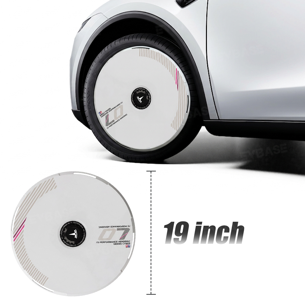 Model Y Juniper Aero Wheel Covers Custom UV-Printed Graphic Hubcaps for Tesla 18/19/20/21 Inch Wheels