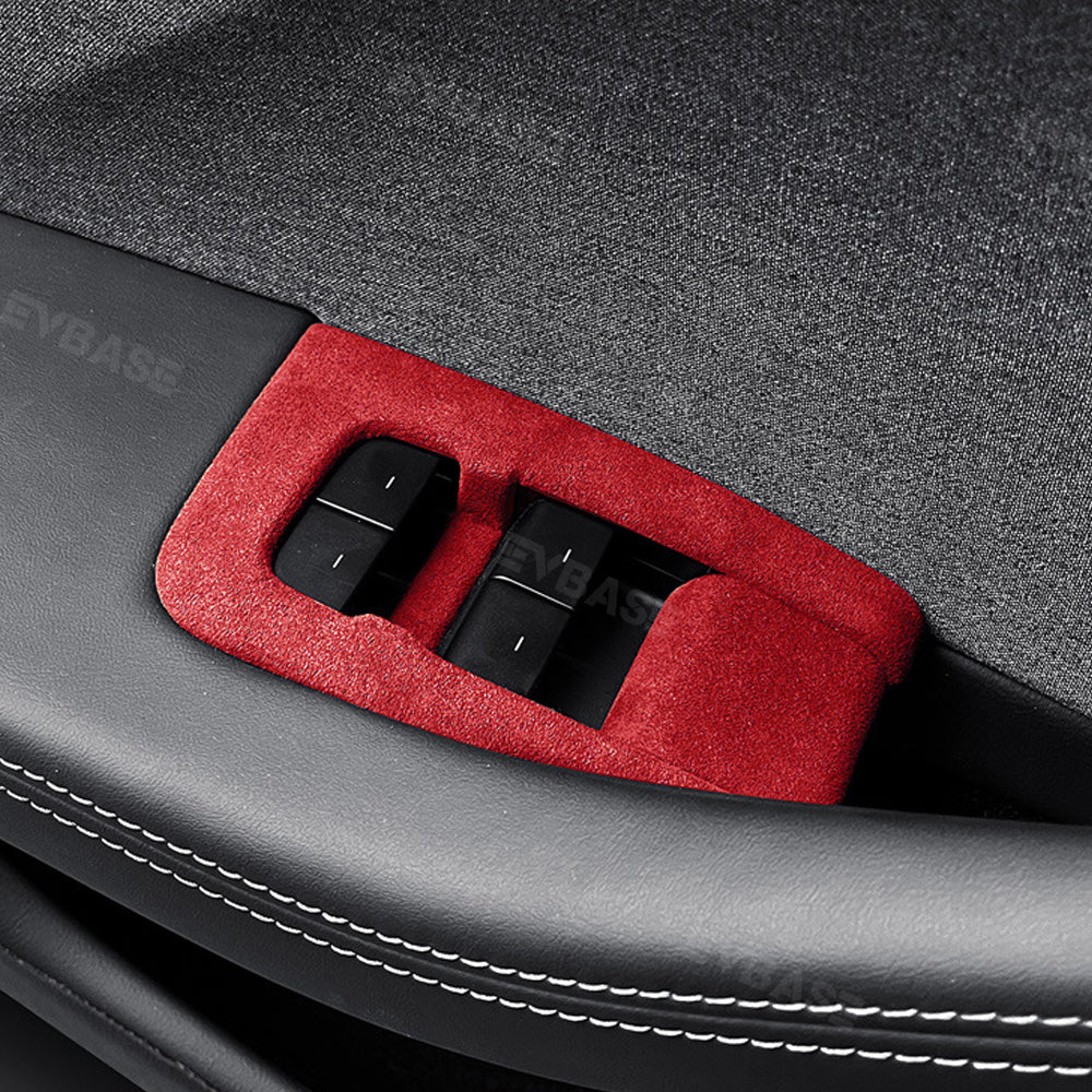 Model 3 Highland Alcantara Window Lift Switch Button Cover Left Hand Drive Panel Trim Sticker for Tesla