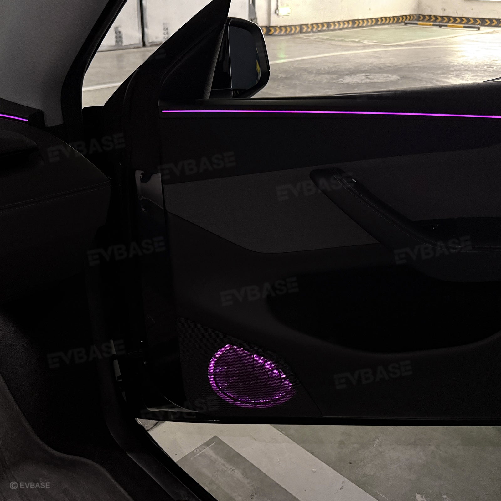 Model 3 Highland Interior Ambient Lighting Kit RGB LED Light Strips Neon Lights with Factory Screen Control