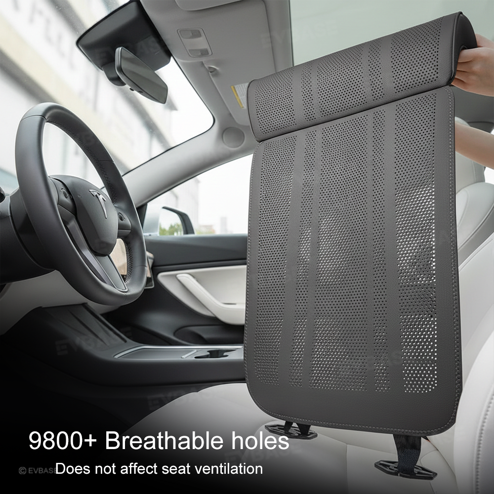 Front Seat Leg Support Cushion Nappa Leather for Tesla Model Y/ Y Juniper & Model 3/ 3 Highland