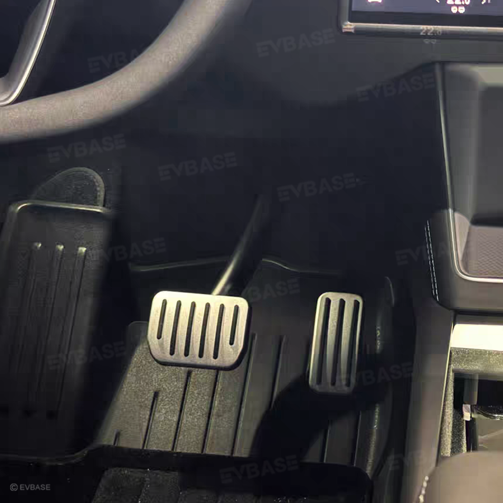 Model Y Juniper/ 3 Highland Aluminum Performance Foot Pedal Covers Non-Slip Slide-On Rail Lock Brake & Accelerator Pedal Pads Protector Set