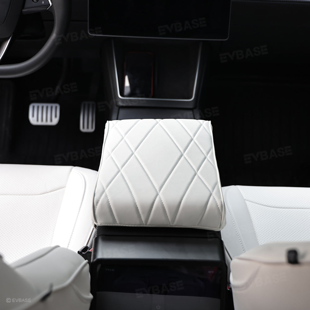 Model Y /3 /YL Leather Center Console Armrest Support Cushion & Scratch-Resistant Cover