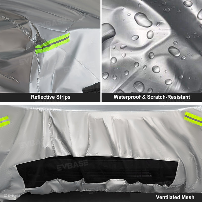 Cybertruck Full Car Covers Waterproof Sliver Coating All Weather Outdoor Protection Exterior Accessories for Tesla