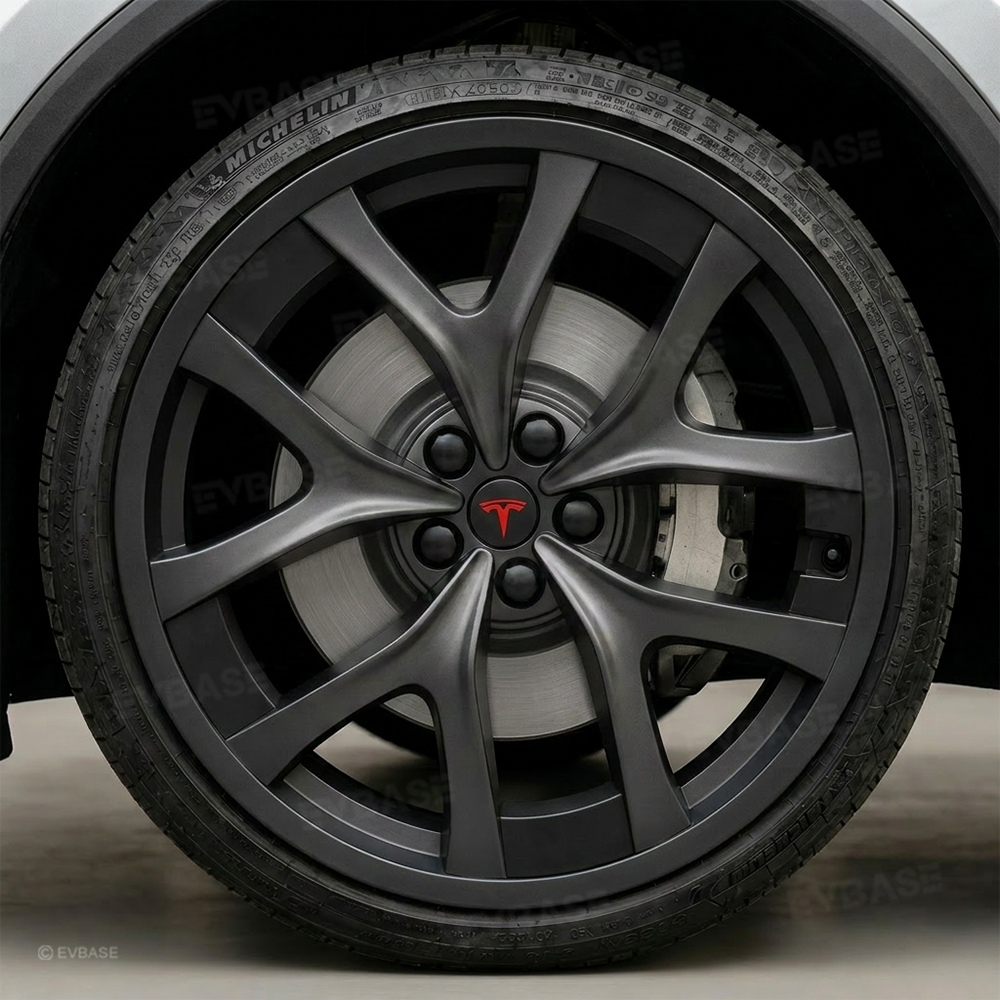 Model Y Juniper Performance Wheel Rim Protector & Wheel Center Caps Kit & Lug Nut Covers for Tesla 21" Arachnid 2.0 Wheels