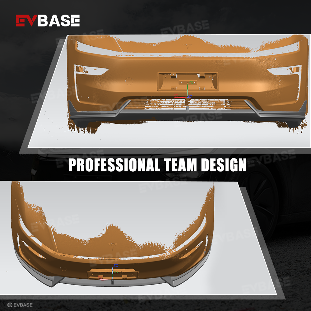 Tesla Front Lip For Model Y Juniper V Style Front Splitter ABS Front Apron Body Kit