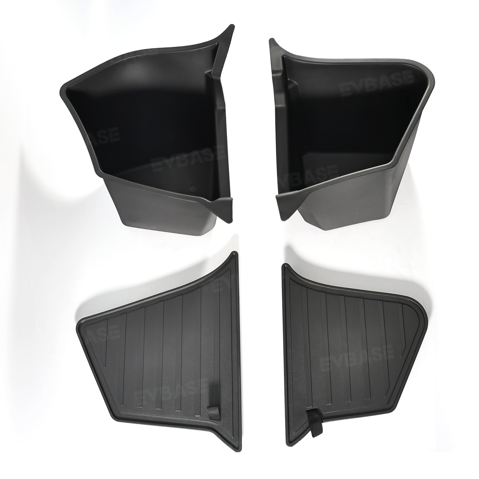 Model Y Juniper Rear Trunk Storage Box TPE Side Cargo Organizer Bins 2.0 with Lids for Tesla