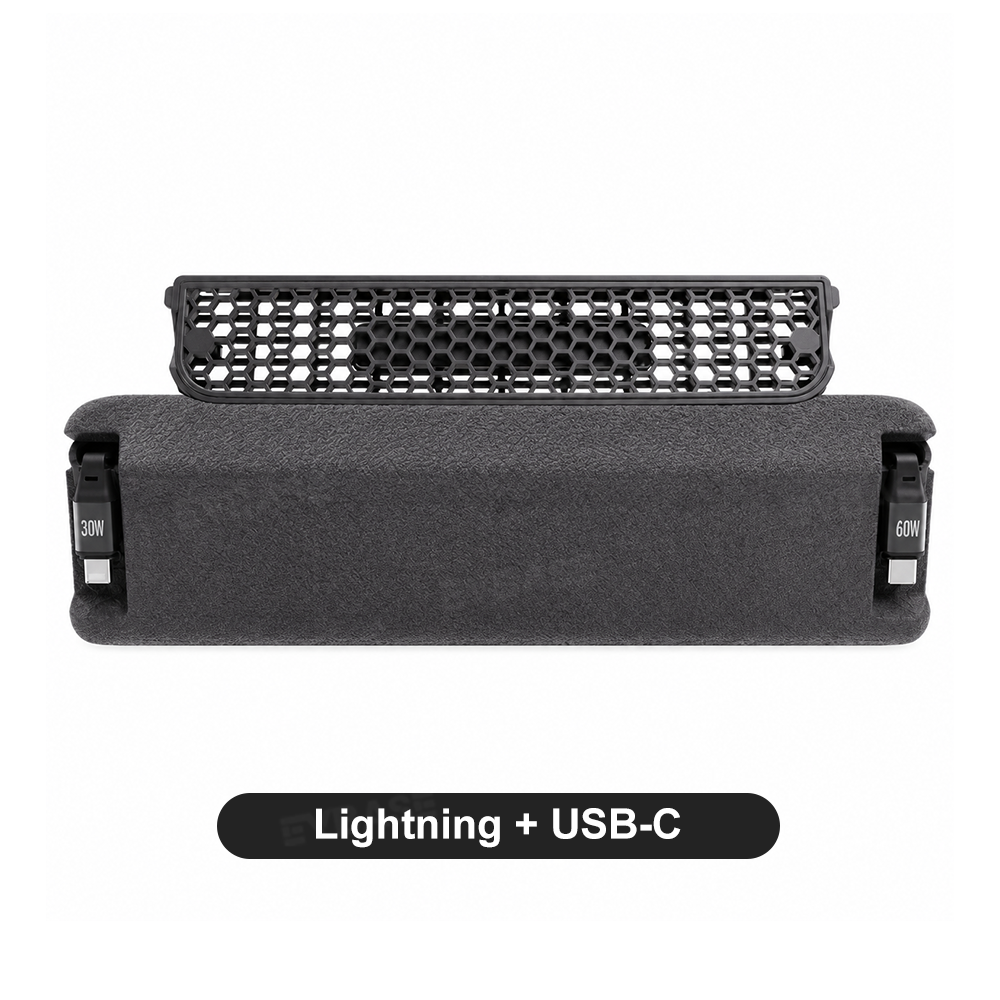 Model Y L Rear Air Vent Expansion Dock with Retractable Charging Cables & Aromatherapy & Air Vent Cover
