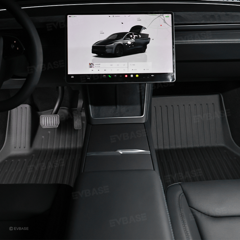 Model Y Juniper Floor Mat TPE Anti-Slip Trunk Mat Cargo Liner Back Seat Cover All Weather Protection
