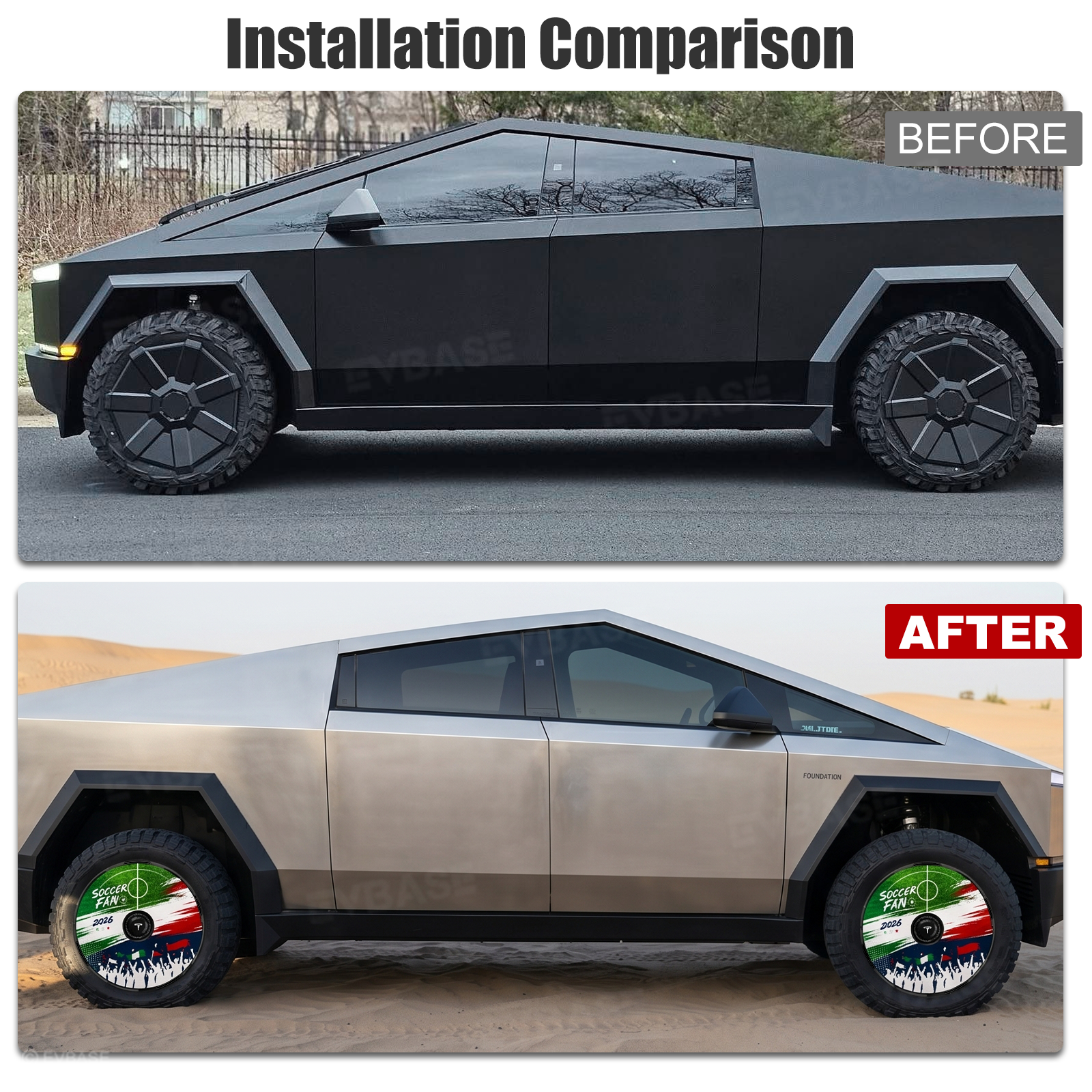Cybertruck Aero Wheel Covers 18/20 Inch Wheels Hubcaps for Tesla