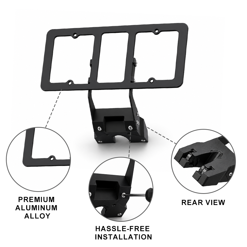 Front License Plate Frame for Rivian R2 License Plate Mount No-Drill Aluminum Holder