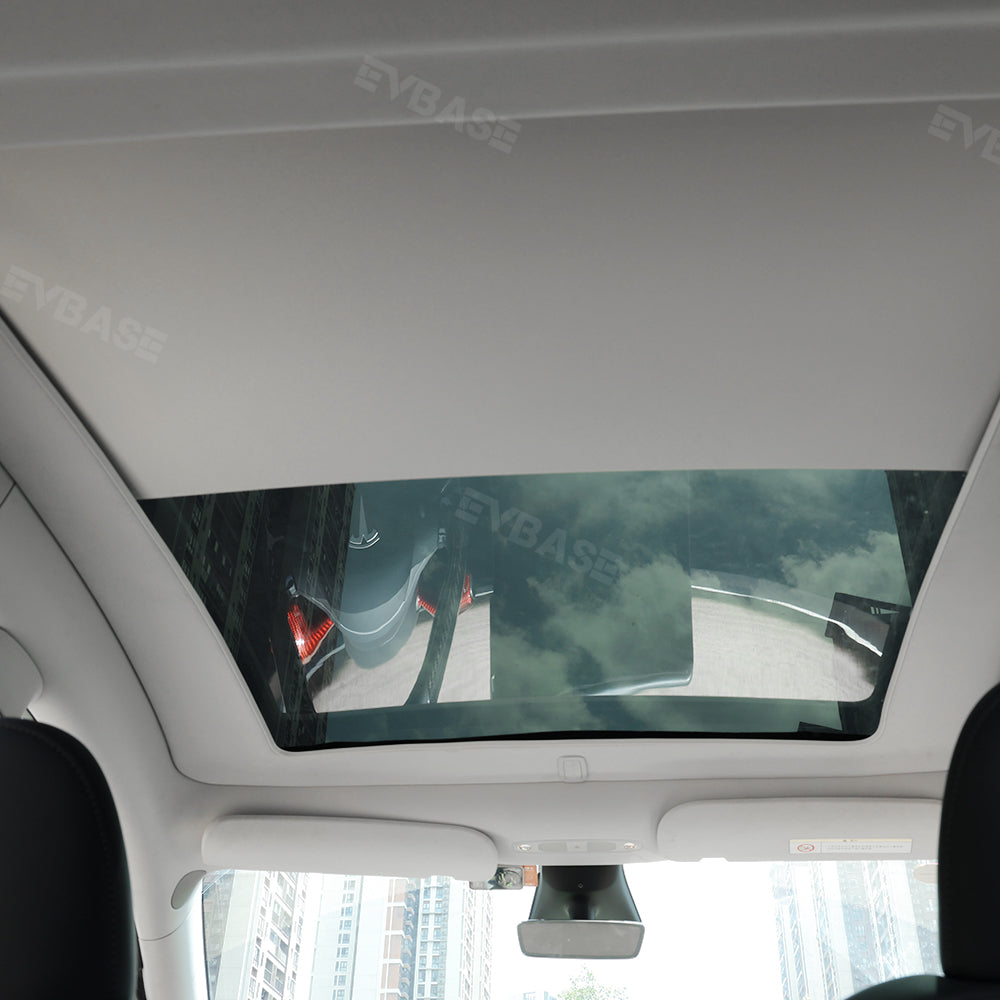EVBASE Tesla Model Y Automatic Electric Sunshade Glass Roof Powered Sunshade Retractable Window Shades