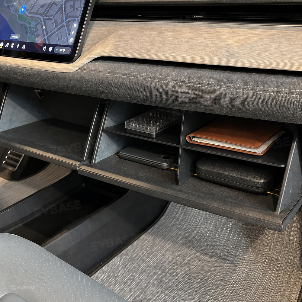 Glove Box Organizer Divider for Rivian R2 Center Console Organizer Storage Partition Insert