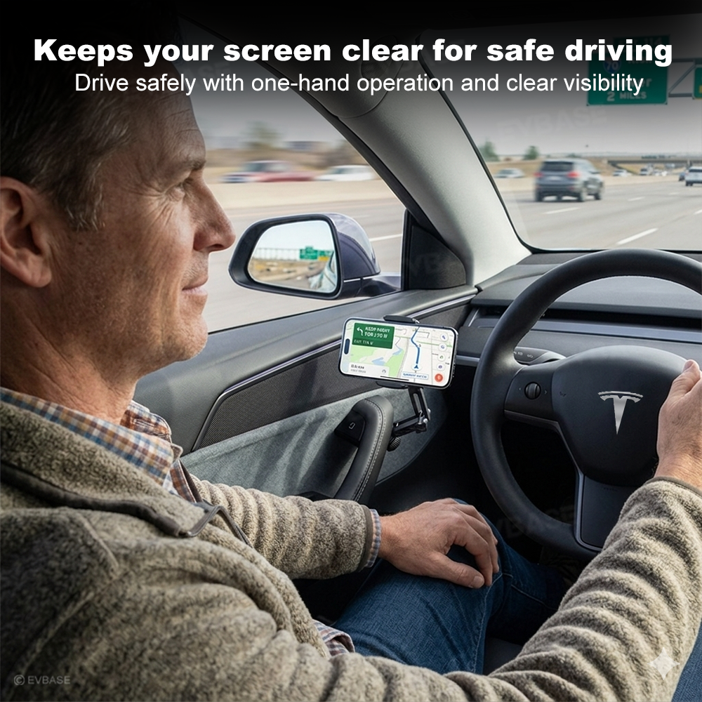 Model Y Juniper Phone Holder MagSafe Magnetic Car Door Phone Mount for Tesla Model Y & Model 3/ 3 Highland