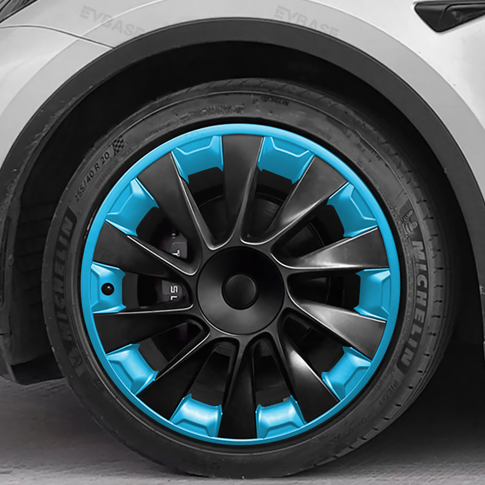 Model Y Wheel Rim Protector 20 Inch Induction Wheels All-in-one Mecha Style ABS Rimcase for Tesla