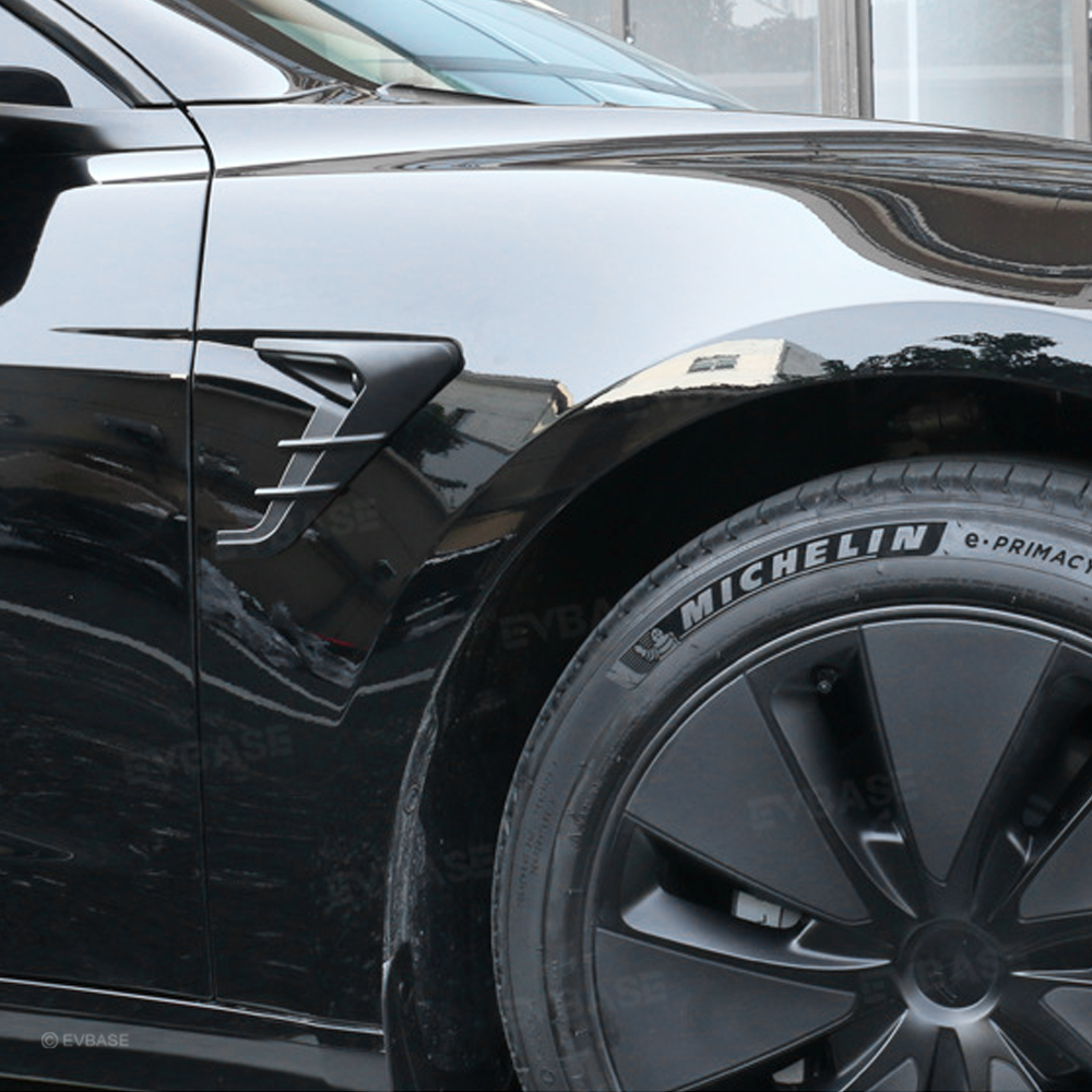 Side Camera Cover for Model Y/ Y Juniper/ 3 Highland Thunder Style Turn Signal Camera ABS Protective Trim Cover 2.0