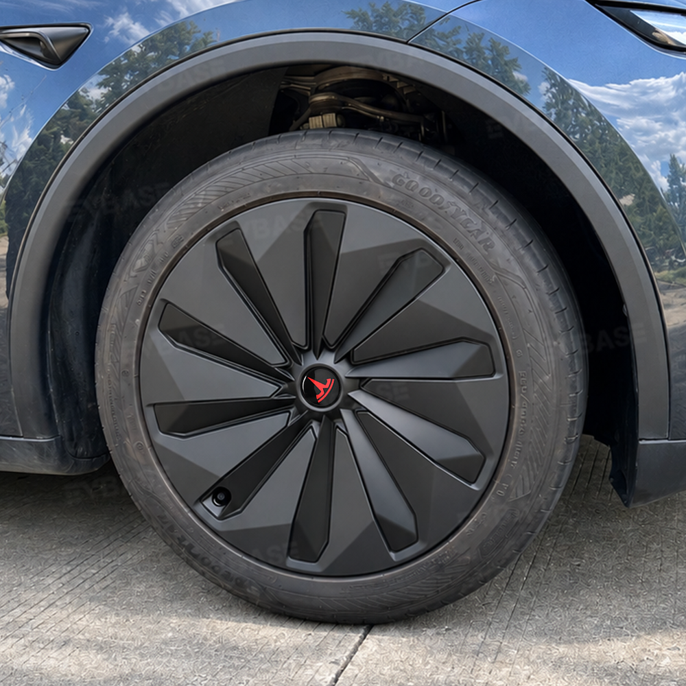 Model Y Juniper Wheel Covers 19" Crossflow Wheels Aero Turbine Style Hubcaps