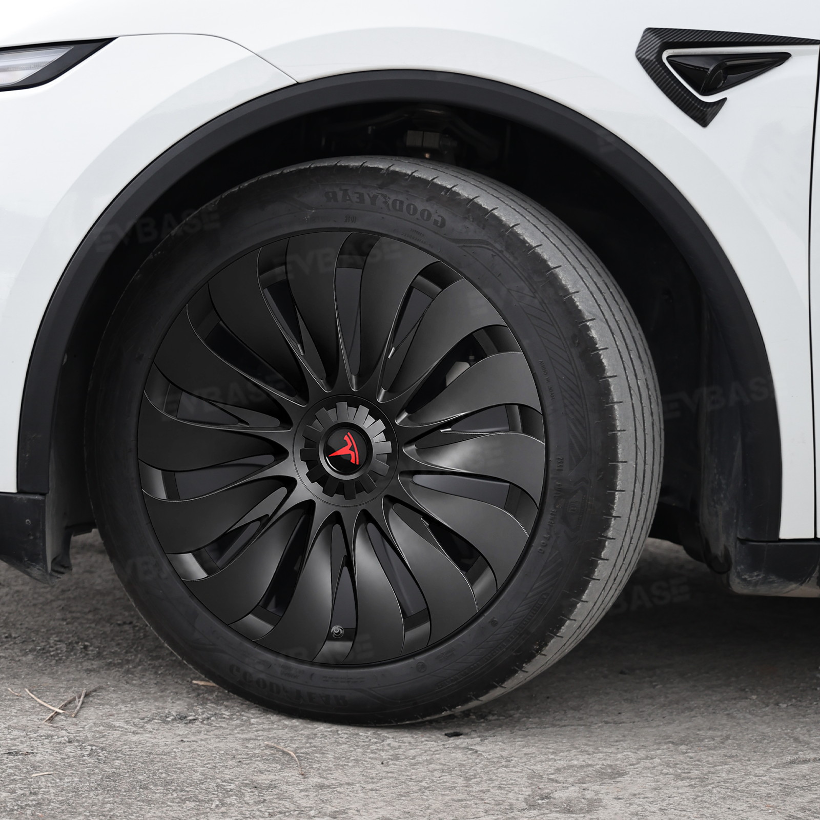 Model Y Juniper Standard Wheel Covers 18inch Aperture Wheels Überturbine Style Hubcaps
