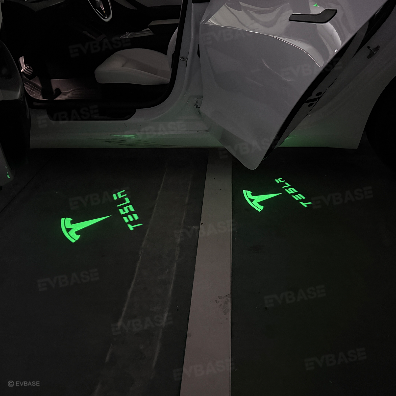 Model Y Juniper Puddle Lights 64-Color Changing Door Projection Lights with Smart APP Control for Model 3/Y/X/S