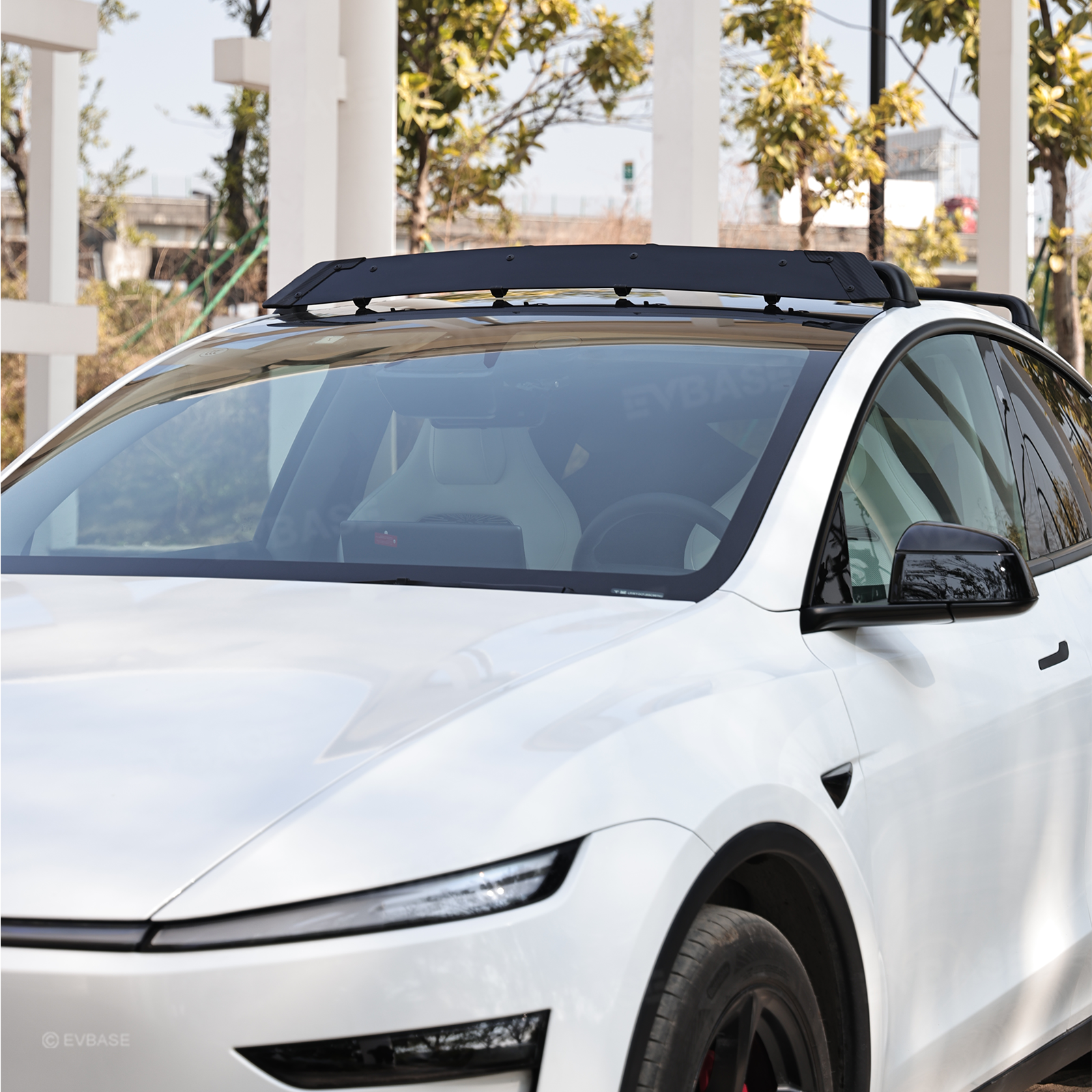 Model Y/3 Roof Rack Lockable Cross Bars 2.0 Reduced Wind Noise Carrier Rails Rooftop Luggage Cargo Carrier