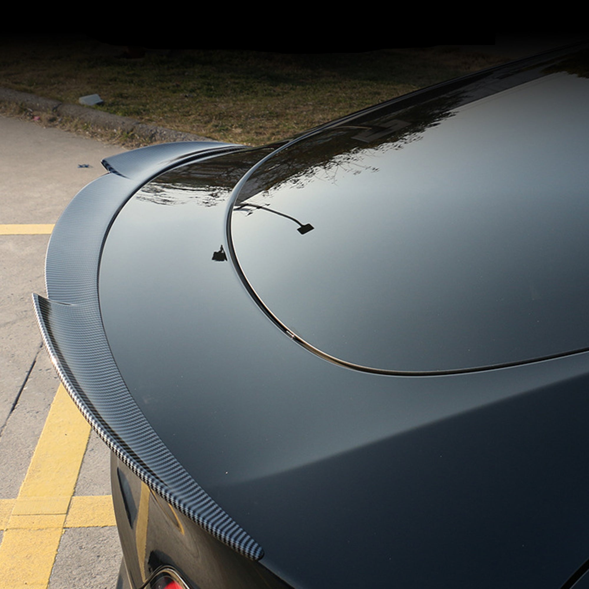 EVBASE Tesla Model 3/Y Spoiler New Real Carbon Fiber Spoiler Genuine Rear Spoiler