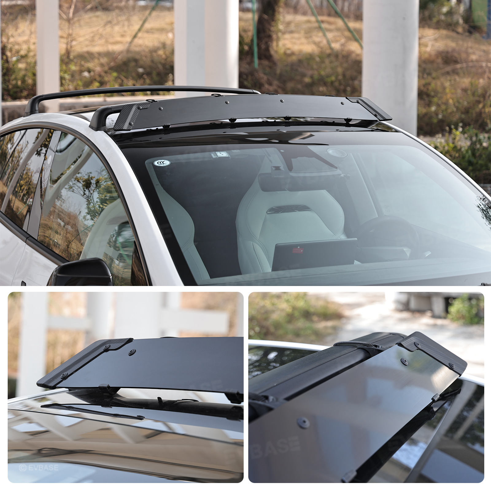 Model Y/3 Roof Rack Lockable Cross Bars 2.0 Reduced Wind Noise Carrier Rails Rooftop Luggage Cargo Carrier