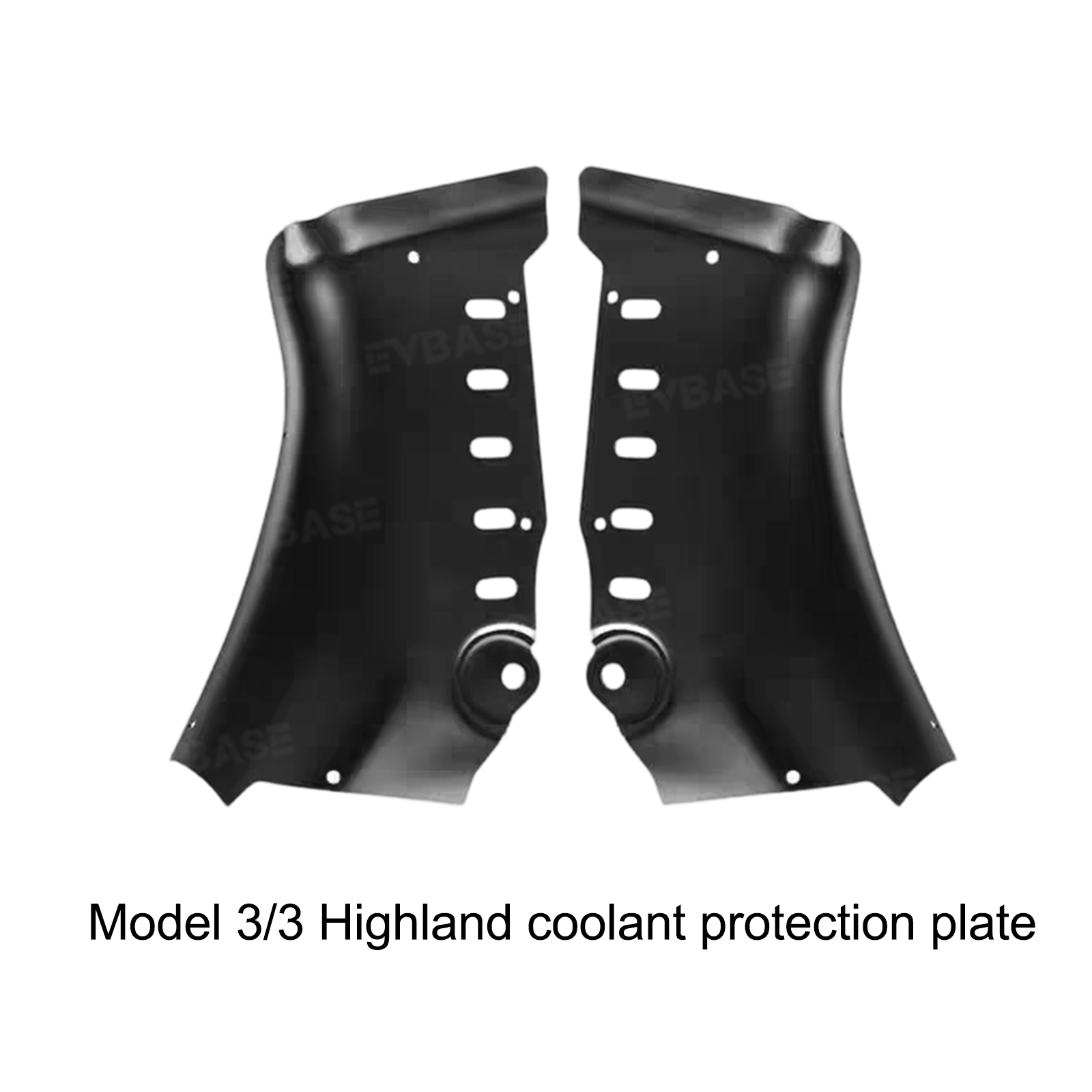 Model 3/Y Coolant Line Skid Plate Protection Guards Lower Chassis Coolant Pipe Protection Cover (Powder Coated)-Carbon Steel